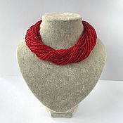 "Красный Пэчворк" - браслеты и серьги бохо шик бордо осень