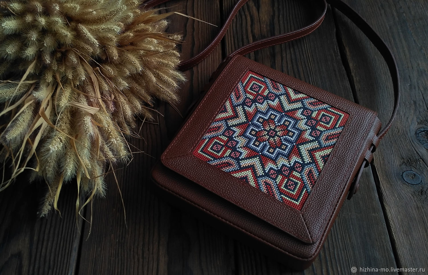Миниатюрная сумочка с вышивкой "Осень" – заказать на Ярмарке Мастеров ...
