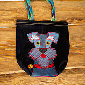 Сумки и аксессуары handmade. Livemaster - original item Bag - shopper  "Funny Puppy" for children. Handmade.