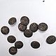  Buttons metal dark bronze, Buttons, Moscow,  Фото №1