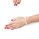 Natural Pearl Bracelet, White Bracelet Casual, Bead bracelet, Moscow,  Фото №1