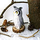 * Long-eared owl - a bird of the interior felted wool. Felted Toy. Woolen Zoo. Online shopping on My Livemaster.  Фото №2