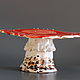mushroom. Ceramic sculpture-cake pan. Sculpture. Mila. Online shopping on My Livemaster.  Фото №2