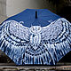 Заказать Зонт с ручной росписью "Сова" с необычной ручкой. Umbrella Fine Art зонты с росписью. Ярмарка Мастеров. . Зонты Фото №3