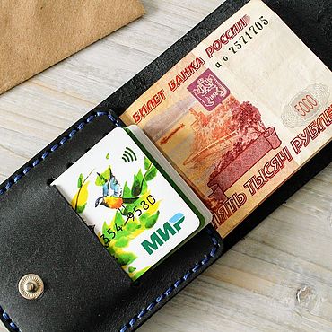 Сумки ручной работы. Ярмарка Мастеров - ручная работа Портмоне мужское. Handmade.