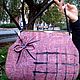 Сумка розовая. Классическая сумка. Анна Братасюк. Интернет-магазин Ярмарка Мастеров.  Фото №2