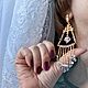 Серьги-люстры "Мэйби", хрусталь и цепочки. Серьги классические. Украшения для настроения (irish-bijou). Ярмарка Мастеров.  Фото №14