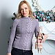 Lilac knitted jumper with asymmetric oblique. Turtleneck Sweaters. Авторское ателье Albina Alex. Online shopping on My Livemaster.  Фото №2