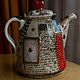 Лоскутный чайник. Чайники. Ceramic Tales by Valentina Fadeeva. Интернет-магазин Ярмарка Мастеров.  Фото №2