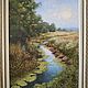  Landscape oil. River in the forest. Pictures. zhivopis-24. Online shopping on My Livemaster.  Фото №2