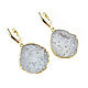 Earrings with white quartz, earrings with quartz, earrings gift, Earrings, Moscow,  Фото №1