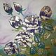 Картина маслом цветы розы 40/60 "Бронзовые розы". Pictures. Russian Oil Paintings. My Livemaster. Фото №5