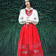 Embroidered ethno-suit with a skirt 'Traditions-2' embroidered shirt, Suits, Vinnitsa,  Фото №1