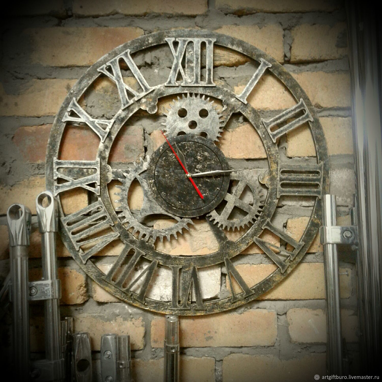 Часы настенные " Лофт" – купить на Ярмарке Мастеров – HH1SBRU | Часы классические, Уфа