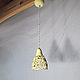 Vanilla openwork-ceramic lamp on a suspension. Ceiling and pendant lights. Elena Zaychenko - Lenzay Ceramics. Online shopping on My Livemaster.  Фото №2