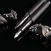 Канцелярские товары handmade. Livemaster - original item Author`s set of fountain pen and roller. Handmade.