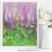 Картины и панно handmade. Livemaster - original item Oil painting with meadow flowers. Meadow flowers in oil.. Handmade.
