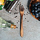 Horquilla de madera de cedro siberiano vajilla de madera # V2, Spoons, Novokuznetsk,  Фото №1