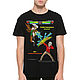 Cotton T-shirt 'Einstein vs Newton'. T-shirts. Dreamshirts. Online shopping on My Livemaster.  Фото №2