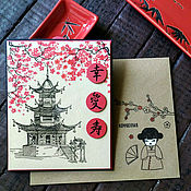 Открытки handmade. Livemaster - original item !The handmade card, wishes of love and happiness and longevity. Handmade.