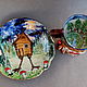 teacups: the hut of Baba Yaga. A mug on legs and a saucer. Single Tea Sets. Mila. My Livemaster. Фото №4