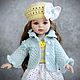 Заказать Бирюзово-белый комплект для кукол Паола Рейна. Tasha Dolls. Ярмарка Мастеров. . Одежда для кукол Фото №3