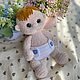 Вязаная игрушка кукла малыш пупс вязаный малыш амигуруми. Амигуруми куклы и игрушки. Рыжий кот (магазин вязаных идей). Ярмарка Мастеров.  Фото №4