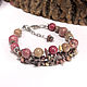 Buy a bracelet made of stones 'Pink haze' jewelry for a girl, Bead bracelet, Tver,  Фото №1