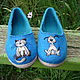 Slippers-ballet flats 'cat and dog'. Slippers. Valena (Lenamaksi). Online shopping on My Livemaster.  Фото №2