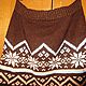 Order Winter skirt'Jacquard mix in chocolate'/the Author's work. In the rhythm of time. Knitting.. Livemaster. . Skirts Фото №3