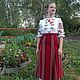 The skirt is woven, traditional ornament. Shirts. MARUSYA-KUZBASS (Marusya-Kuzbass). Online shopping on My Livemaster.  Фото №2