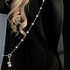 Бодичейн со съемными подвесками из жемчуга Майорка. Колье. Clever-jewel-boutique. Интернет-магазин Ярмарка Мастеров.  Фото №2