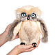 Copy of Owl from natural fur with flying wings, Stuffed Toys, Moscow,  Фото №1
