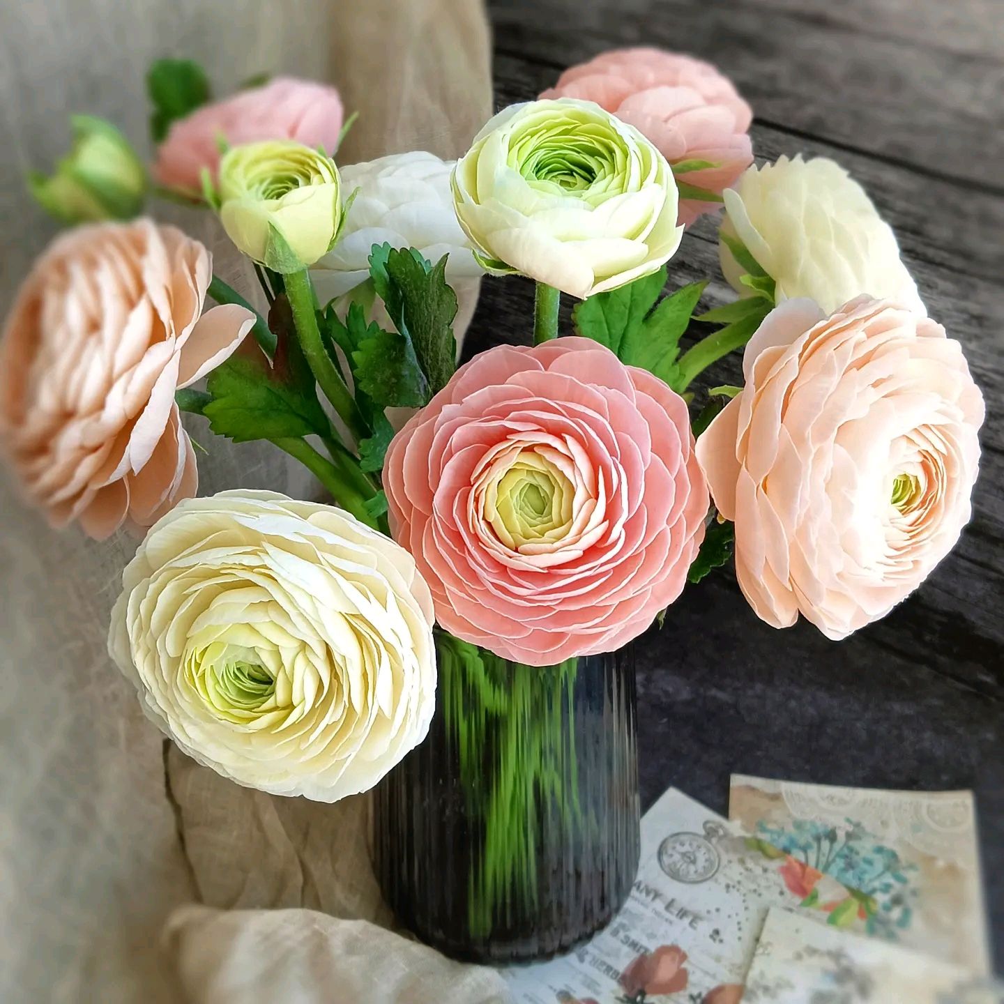 Ранункулюс, 9 веточек в интернет-магазине Ярмарка Мастеров по цене 7800 ...