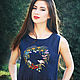 Linen sundress with embroidery 'bird', Dresses, Vinnitsa,  Фото №1