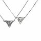 Подвеска Гинкго в треугольнике (с цепочкой). Подвеска. NOUN JEWELRY. Интернет-магазин Ярмарка Мастеров.  Фото №2
