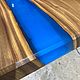 Заказать Столы река из эпоксидной смолы и карагача. WoodBroker. Ярмарка Мастеров. . Столы Фото №3