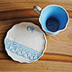 Tea couple 'Romantic'. Single Tea Sets. author's ceramics. My Livemaster. Фото №5