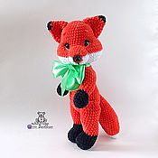 Куклы и игрушки ручной работы. Ярмарка Мастеров - ручная работа Soft toy Fox plush crocheted Fox. Handmade.