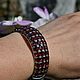  Гранатовое сияние. Браслет жесткий. Jewelry fashion. Ярмарка Мастеров.  Фото №6