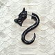  Sein ha from Buffalo horn Dragon small, Single earring, Mytishchi,  Фото №1