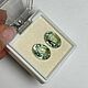 Аквамарины пара на серьги, 12.2 ct. Серьги классические. Камни натуральные, Jeweller138. Ярмарка Мастеров.  Фото №6