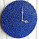Настенные часы Синий камень бесшумные. Часы классические. Irina Christmas Decor. Ярмарка Мастеров.  Фото №6