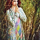 Платье "Люблю я макароны..." крючком из шелка ручной окраски. Платья. Ручки & крючкИ (Вяжу мечты.Татьяна). Ярмарка Мастеров.  Фото №6