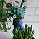 Синенький Ися авторская кукла. Шарнирная кукла. LARYTOYS. Ярмарка Мастеров.  Фото №5