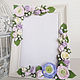 Frame for photo with flowers from polymer clay. Photo frames. Olga-art-flower. My Livemaster. Фото №4