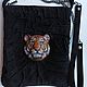 Order Suede 3D Bag 'Tiger' on a chain. newandw. Livemaster. . Crossbody bag Фото №3