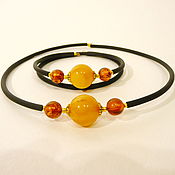 Украшения handmade. Livemaster - original item Set of amber N-112. Handmade.
