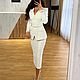 Заказать Костюм из белого твида с юбкой миди. SOLOdress. Ярмарка Мастеров. . Жакеты Фото №3