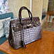 The legendary crocodile leather bag. Classic Bag. exotiqpython. Online shopping on My Livemaster.  Фото №2